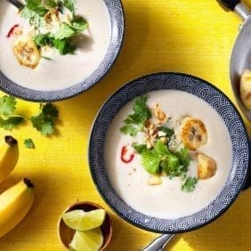 Healthy Thai Curry-Coconut Soup with Chiquita Bananas